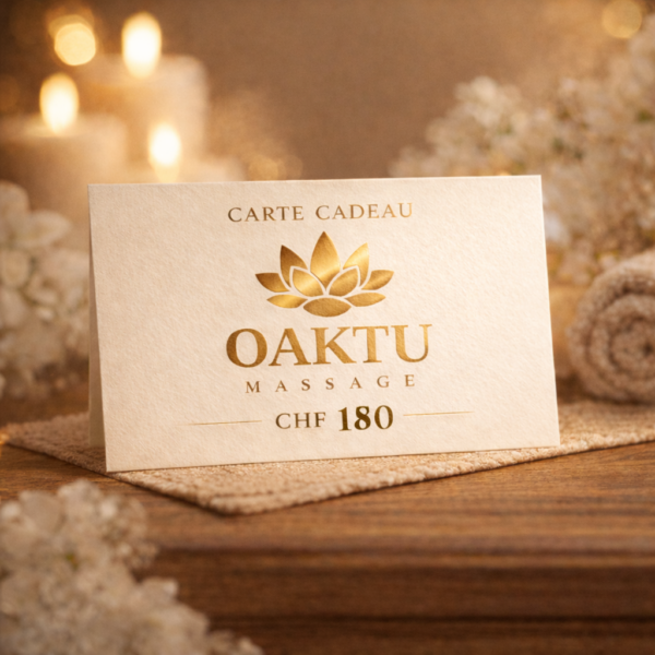 Carte Cadeau – Massage 120 min (CHF 180)
